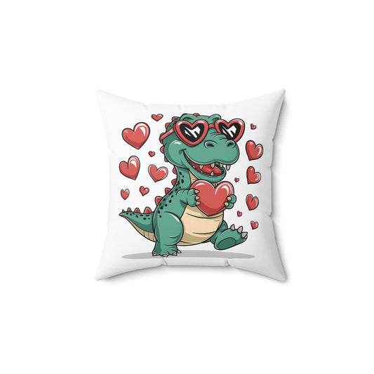 Valentines Day or love gift for someone special Dino Heart Glasses Pillow