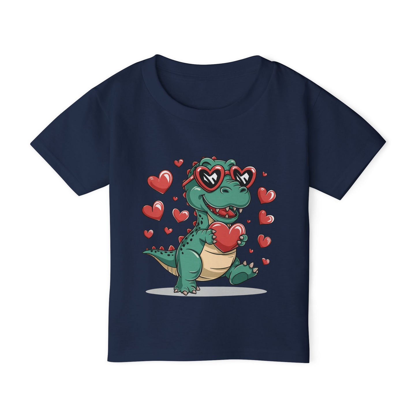 Valentines Love Dino Toddler T-shirt Valentines Day T-shirt toddler cute T-shirt