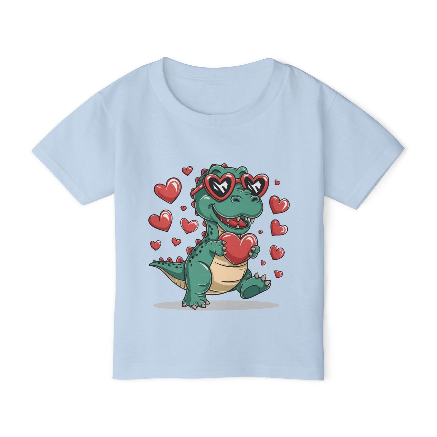 Valentines Love Dino Toddler T-shirt Valentines Day T-shirt toddler cute T-shirt