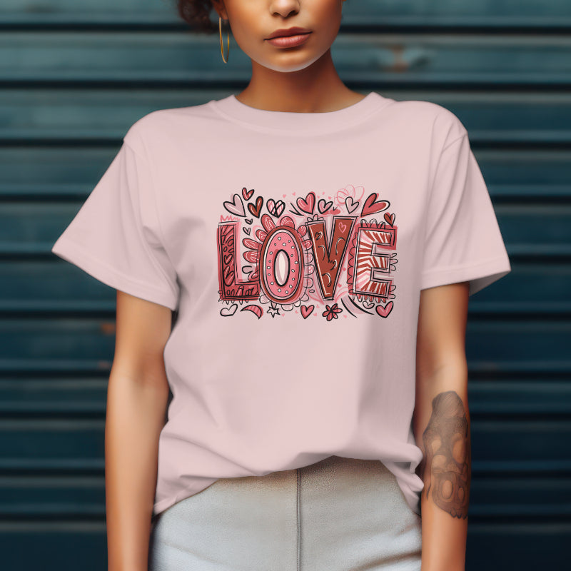 Happy Valentines gift Unisex Jersey Short Sleeve Tee