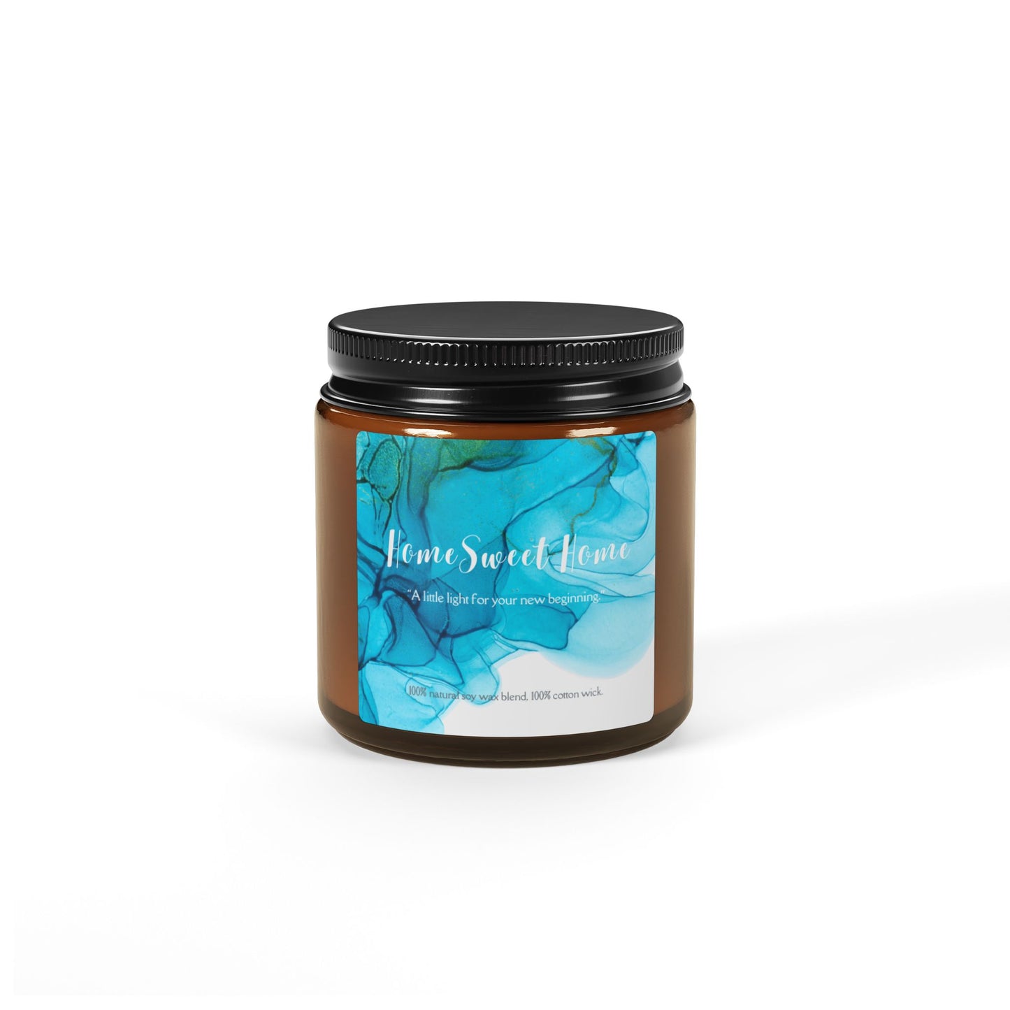 Scented Soy Candle (Multi-Size, Amber Jar)