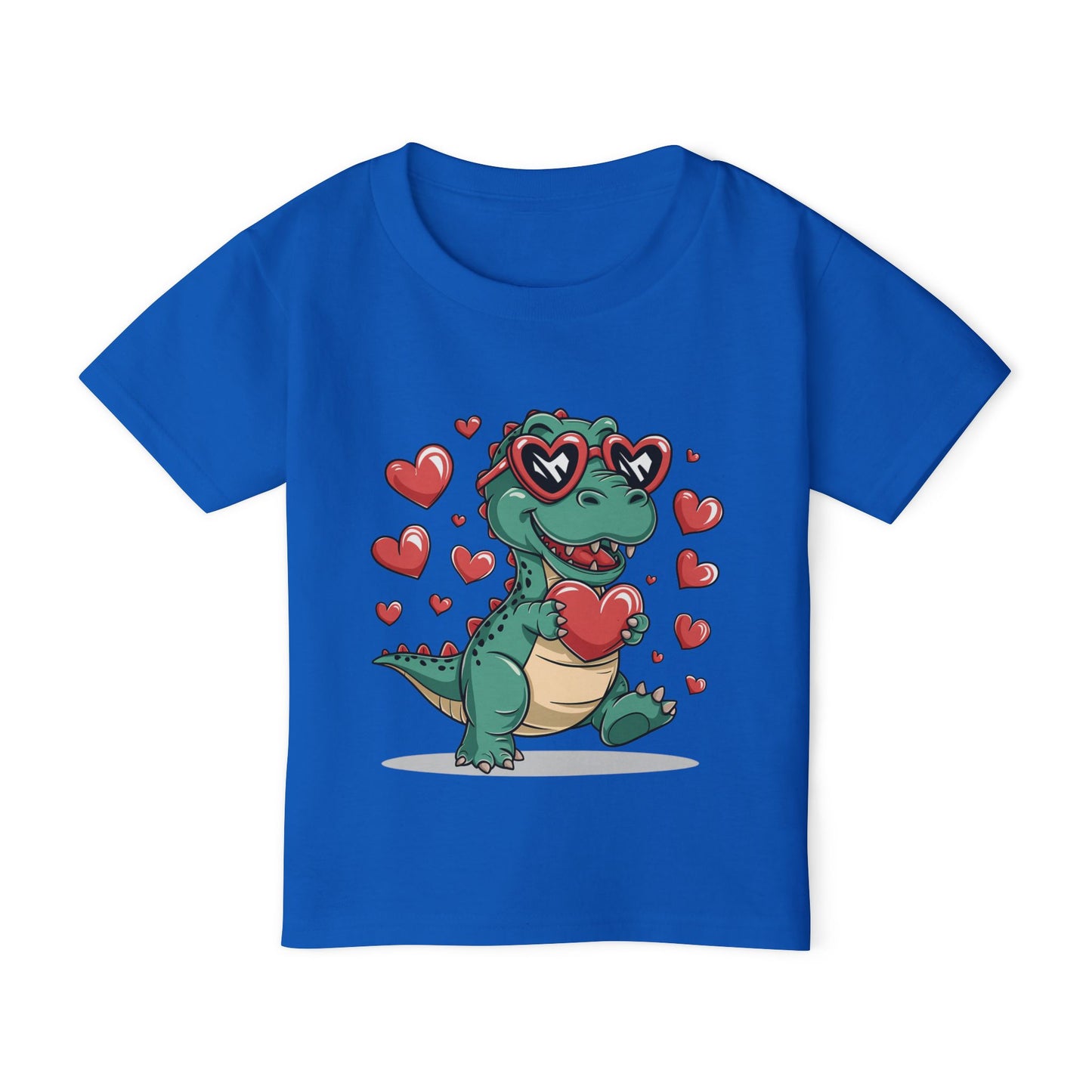 Valentines Love Dino Toddler T-shirt Valentines Day T-shirt toddler cute T-shirt