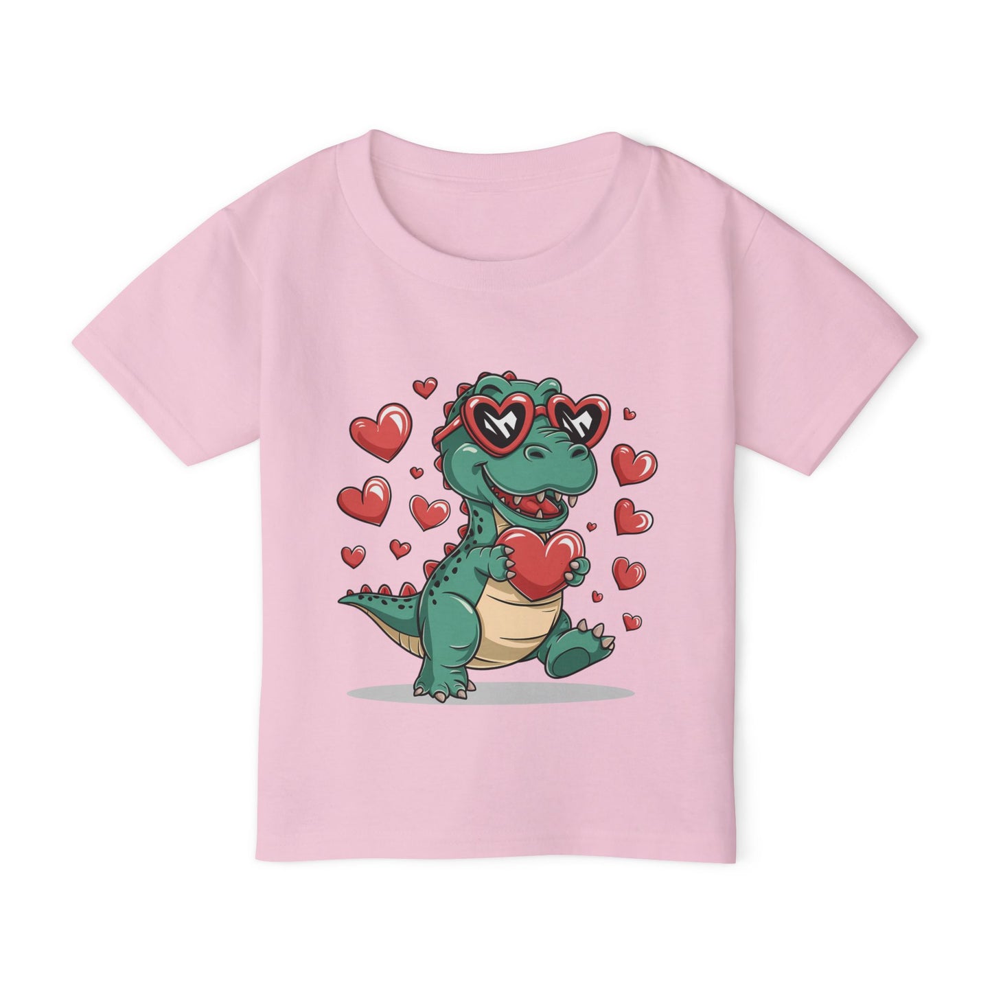 Valentines Love Dino Toddler T-shirt Valentines Day T-shirt toddler cute T-shirt