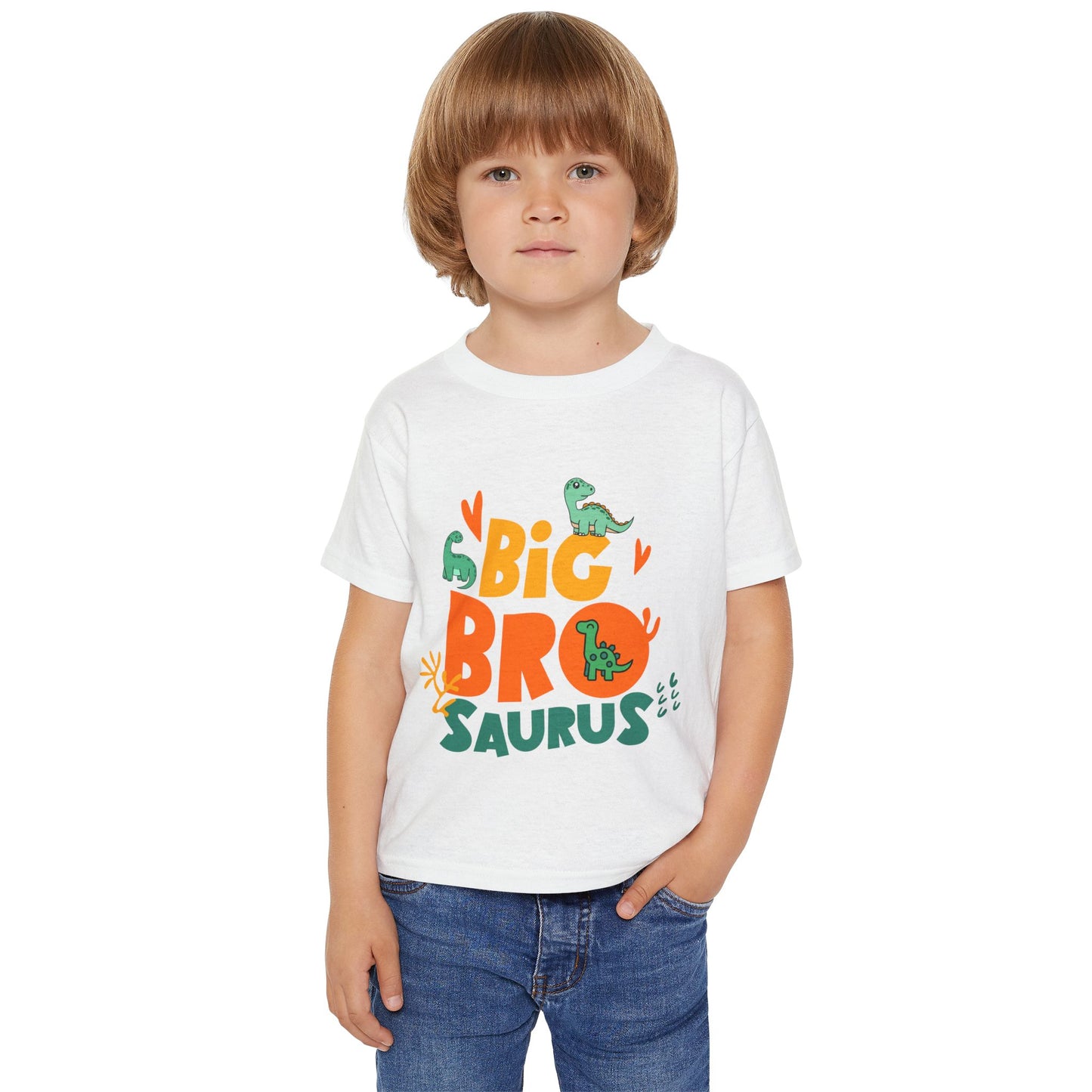 Big Brother Saurus T-Shirt Big Bro T-Shirt Dinasours Big Brother Heavy Cotton™ Toddler T-shirt