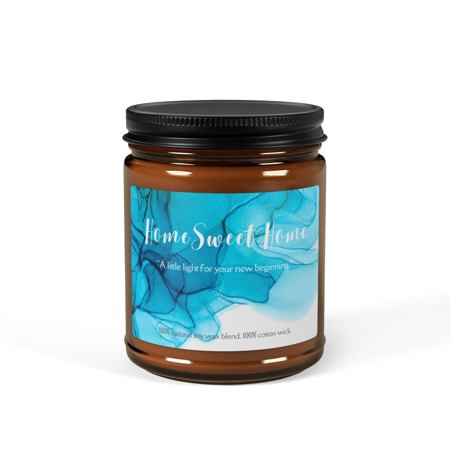 Scented Soy Candle (Multi-Size, Amber Jar)